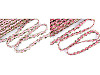 Bestickte Borte mit 3D-Blumen, Breite 20 mm