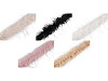 Tira de pelo sintético largo para moda/decoración, ancho 6 cm