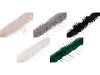 Abbigliamento trapuntato / pelliccia decorativa., con pelo lungo, larghezza: 6 cm