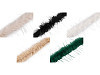 Fourrure décorative à poils longs pour vêtements, largeur 6 cm