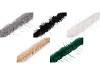 Tufted clothing / decorative fur with long hair, width 6 cm
