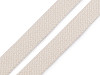 Bavlněná šňůra plochá / dutinka šíře 18 mm