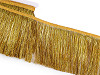 Frędzle metaliczne gęste szerokość 15 cm 
