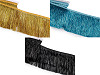 Metallische Fransen dicht, Breite 15 cm