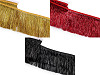Metallic fringe, dense, width 15 cm 