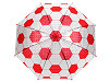 Detský vystreľovací dáždnik s píšťalkou futbalová lopta, vesmír