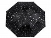 Damen Regenschirm faltbar Sterne