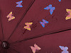 Regenschirm für Damen faltbar Automatik magisch Schmetterlinge