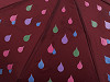 Regenschirm für Damen faltbar Automatik magisch Tropfen