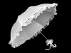 Parasol damski automatyczny z koronką 