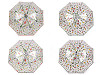Ladies / Girls Transparent Auto-open Umbrella, Meadow Flowers
