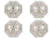 Ladies / Girls Transparent Auto-open Umbrella, Meadow Flowers
