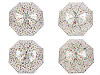 Ladies / Girls Transparent Auto-open Umbrella, Meadow Flowers