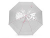 Paraguas transparente de apertura automática para mujer