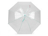 Damen/Mädchen Regenschirm Automatik transparent