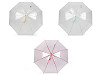 Parapluie transparent à ouverture automatique pour femmes