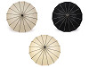 Parapluie pagode pour femme avec poignée en cuir