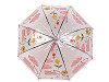Children's transparent auto-open umbrella, cat