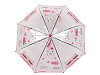 Children's transparent auto-open umbrella, cat