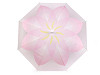 Dámsky / dievčenský priehľadný vystreľovací dáždnik kvet