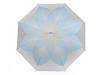Dámsky / dievčenský priehľadný vystreľovací dáždnik kvet