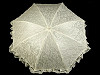 Svadobný dáždnik s čipkou