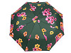 Dámský skládací vystřelovací deštník květy