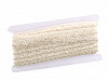 Klöppelspitze aus Baumwolle mit Lurex Breite 14 mm