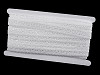Légcsipke flitterekkel széles 20 mm