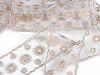 Embroidered Lace on Organza width 55 mm