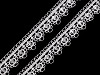 Guipure Trim Lace with Sequins width 14 mm