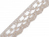 Embroidered Lace on Organza width 40 mm