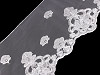 Embroidered Lace on Organza width 17 cm
