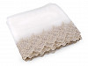 Embroidered Lace on Organza with Lurex width 23 cm