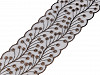 Embroidered Lace on Organza width 80 mm