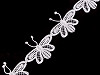 Guipure Lace Butterfly, width 40 mm