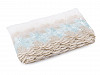Embroidered Lace Trim on Organza width 15 cm