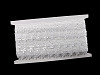 Encaje de guipur con lentejuelas pequeñas, ancho 22 mm
