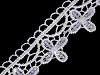 Guipure Lace with mini sequins width 22 mm