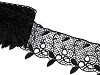 Guipure lace, width 90 mm