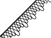 Vzdušná čipka šírka 30 mm minimalistická