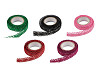 Metallische Spitze selbstklebend, Breite 15 mm