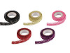 Dentelle autocollante, largeur 15 mm, métallisée