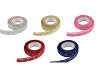 Metallische Spitze selbstklebend, Breite 15 mm