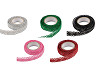 Samolepiaca čipka šírka 15 mm metalická