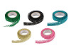 Pizzo auto-adesivo, larghezza: 15 mm, metallizzato