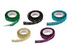 Encaje autoadhesivo metalizado, ancho 15 mm