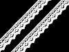 Cotton bobbin lace, width 20 mm
