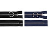 Kovový zips No 4 dĺžka 20 cm so striebornými zúbkami