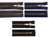 Metal / Brass Zipper width 6 mm length 18 cm